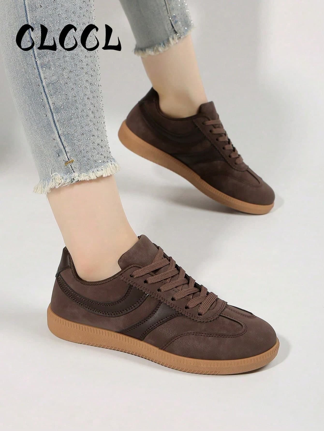 2026 New Women's Flat Lightweight Comfortable Fashion Sports Outdoor Skate Shoes