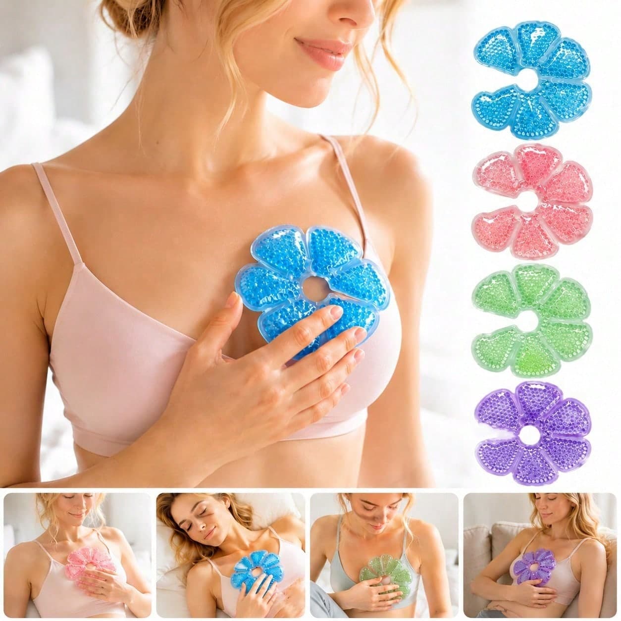 Breast Pads Hot & Cold Compress Nursing Gel Pads Breastfeeding Essentials Postpartum Recovery Breast Care