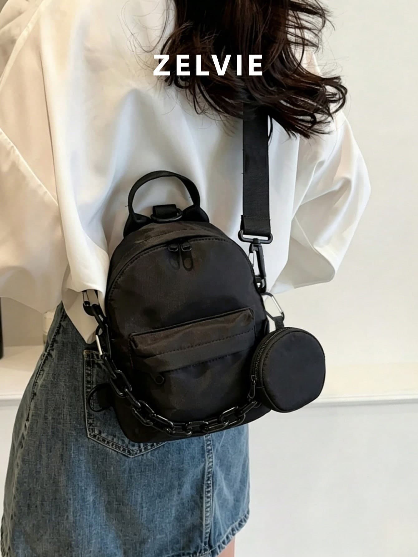 Solid Color Women's Fashion Crossbody Bag