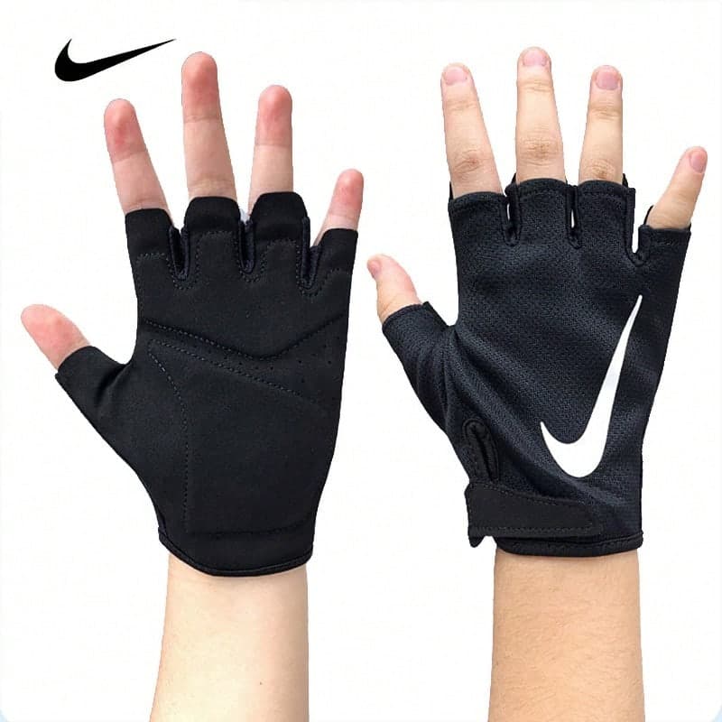 Nike Men's Half-Finger Fitness Gloves, Anti-Slip, Training, Professional Sports Fitness Hand Protection, Anti-Callus