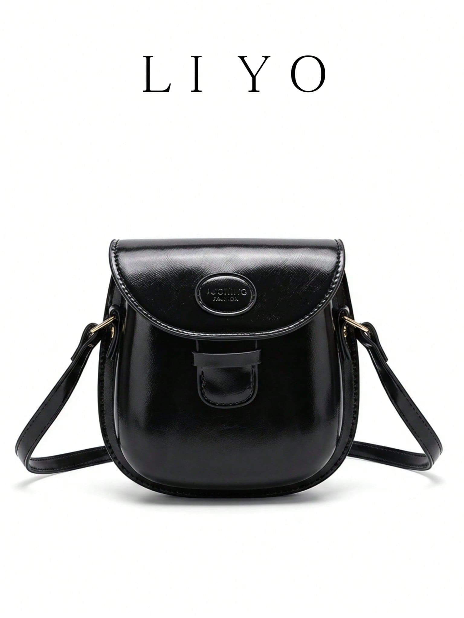Vintage Mini Round-Toe Flap Crossbody Bag For Women