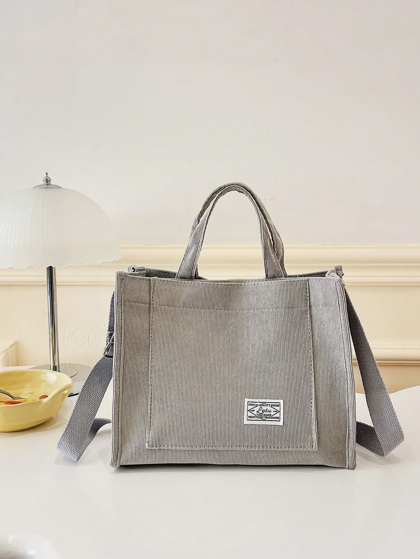 New Minimalist Corduroy Small Square Bag Ins Style Women's Shoulder Bag