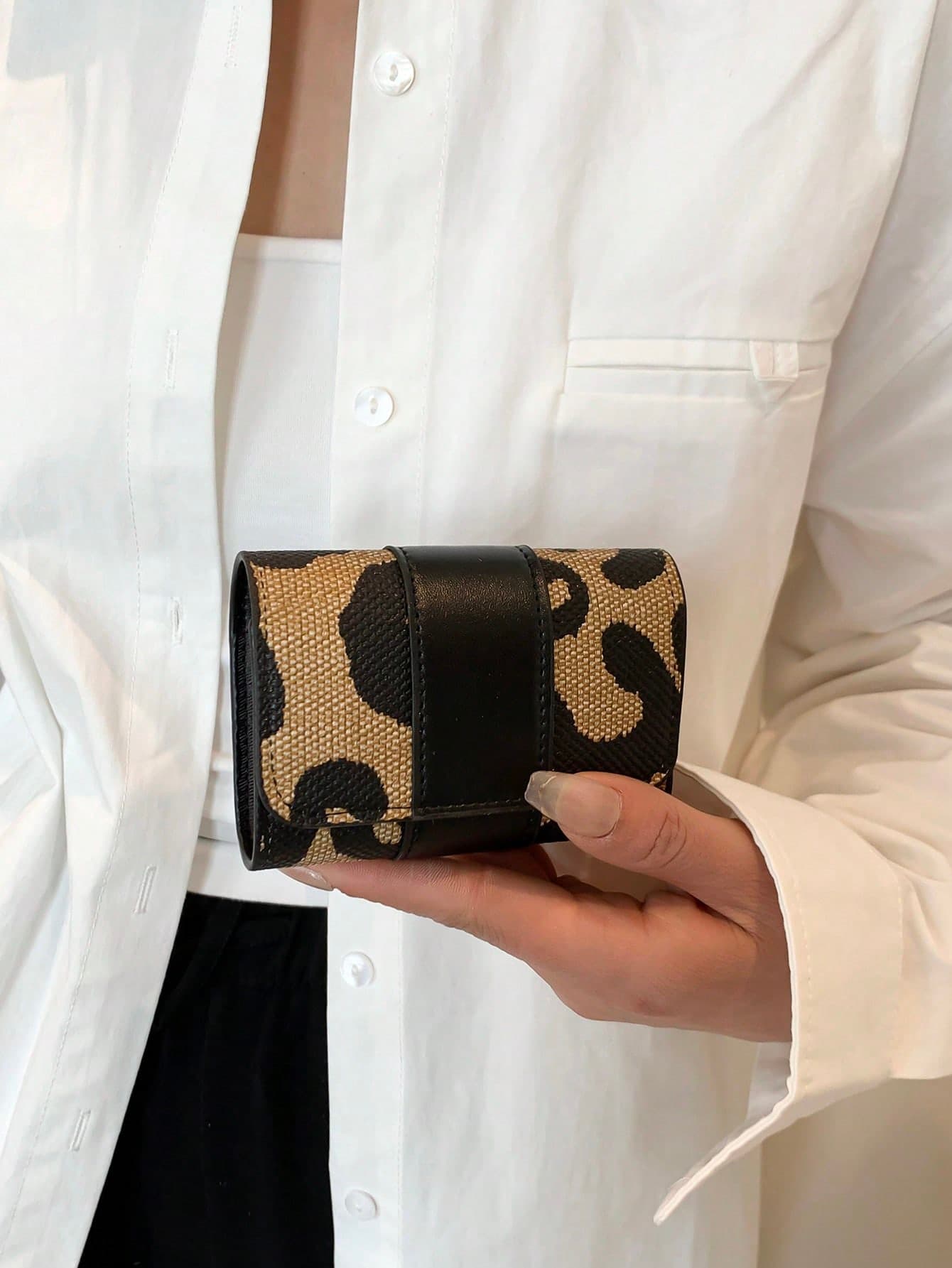 Women's Classic Leopard Print Card Holder & Coin Purse – Portable & Fashionable, Perfect Birthday Gift For Girls & Working Women, Great For Travel