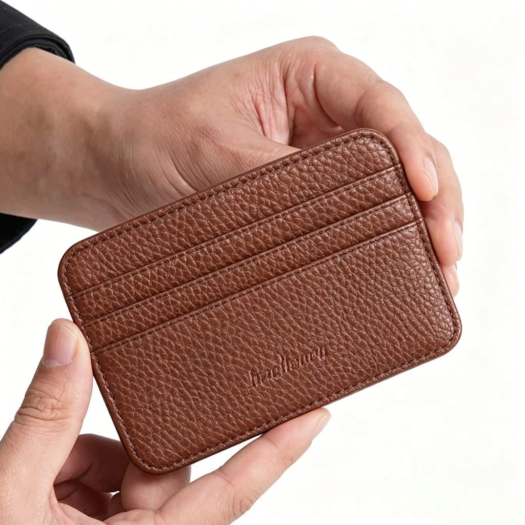 Baellerry Minimalist Multi-Slot Zipper Card Holder Card Sleeve For Women