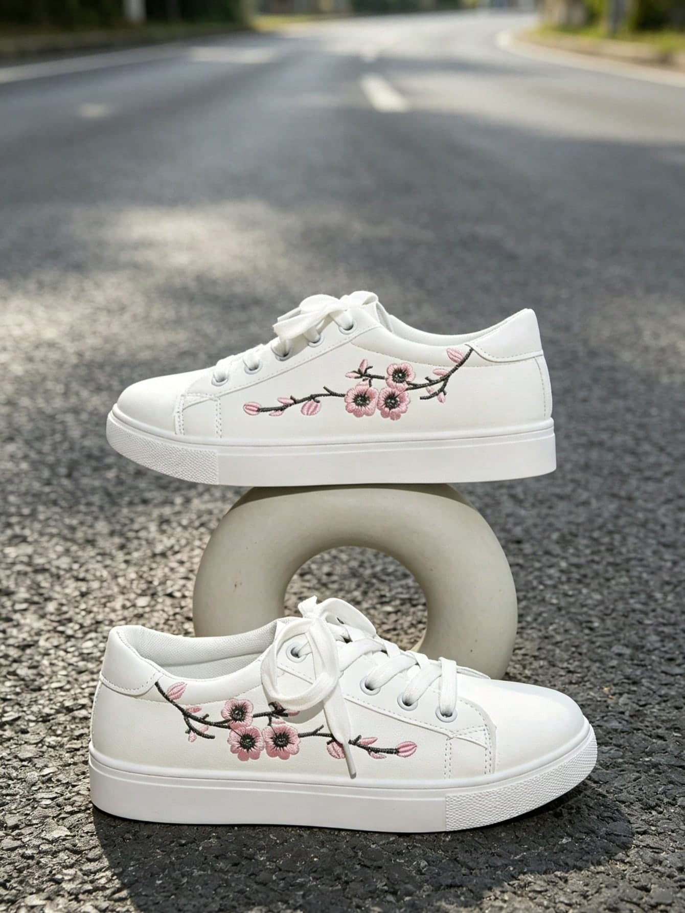 Korean Style Versatile Student Flat Shoes, Fashion Sneakers, Low-Top Small White Shoes, Casual Flat Shoes For Spring And Autumn