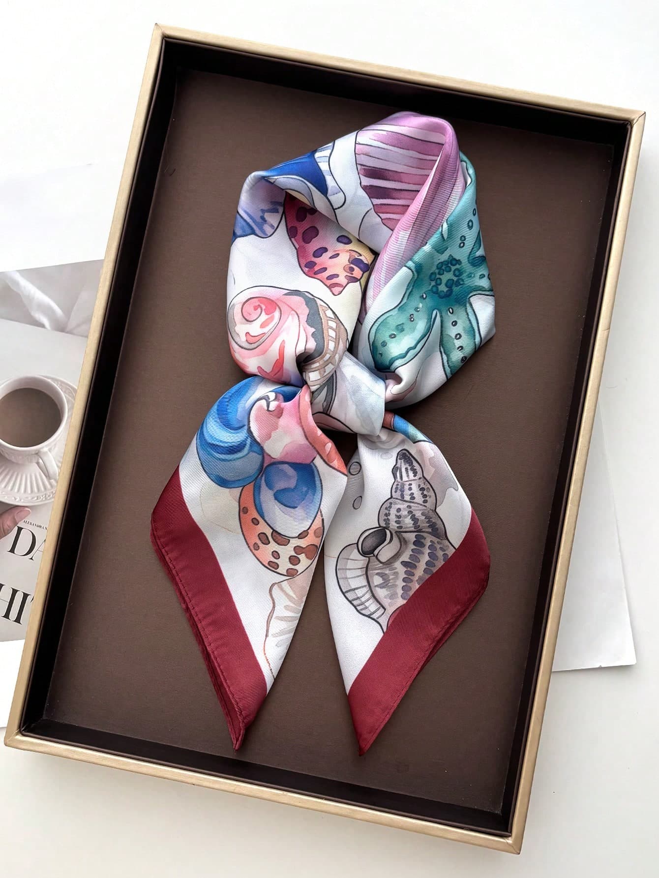 1pc Square Scarf Women Satin Bandana Print Bag Scarves Head Band Fashion Lady Hair Shawl Wrap Female Neckerchief Hijab