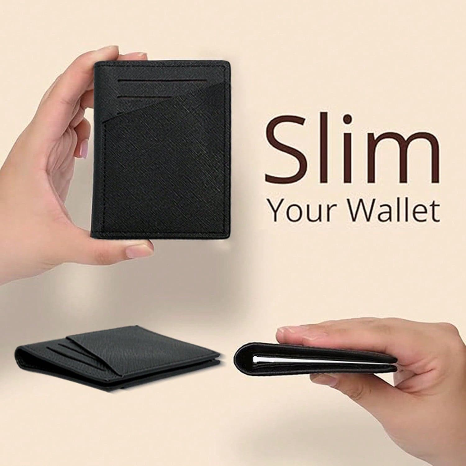 KAIDUCH Slim Card Holder Business Office Multi-Function Portable Men's Card Wallet Coin Purse Front Pocket Wallet Minimalist Card Case For Women