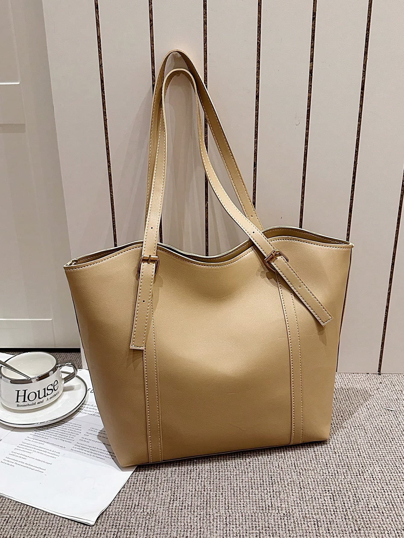 New Solid Color Luxury Minimalist Versatile Women's Shoulder Tote Bag