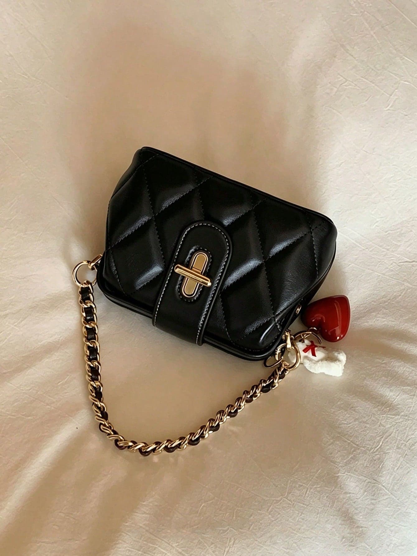 Exquisite And Elegant Solid Color Handbag, Fashionable And Versatile Shoulder Crossbody Bag, Equipped With Adjustable Long Shoulder Strap