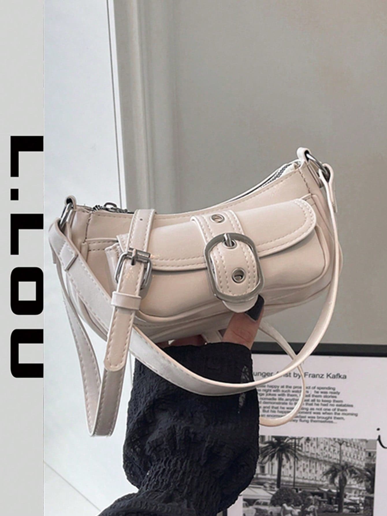 2026 Fashion New Niche High-End Motorcycle Bag Exquisite High-End Handbag Underarm Small Square Bag For Women