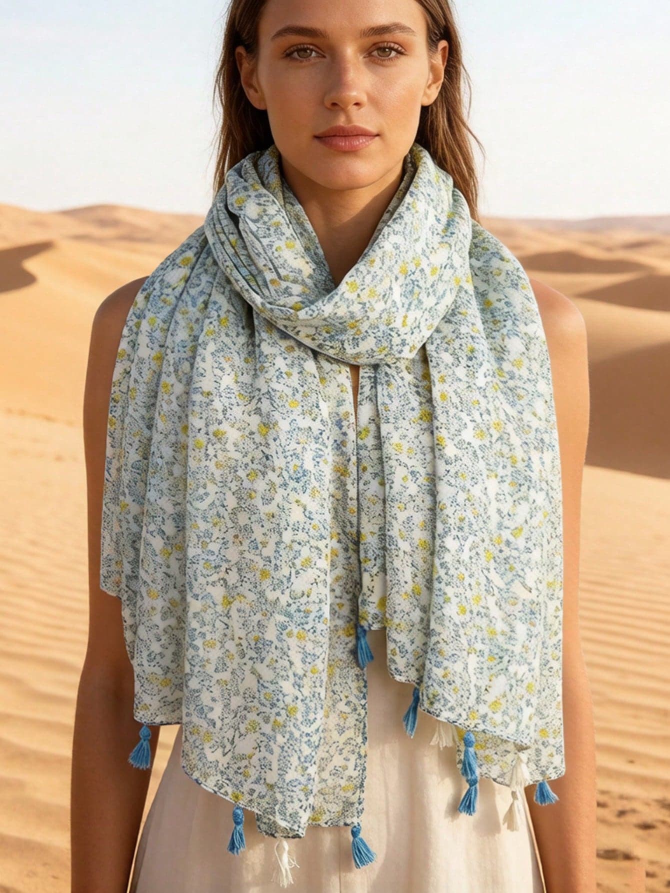 1pc Fashionable Sectional Silk Scarf 80*180CM Women's Scarf All Season Shawl Luxury Neck Warmer Outdoor Popular Headscarf Travel Scarf New Printed Long Scarf