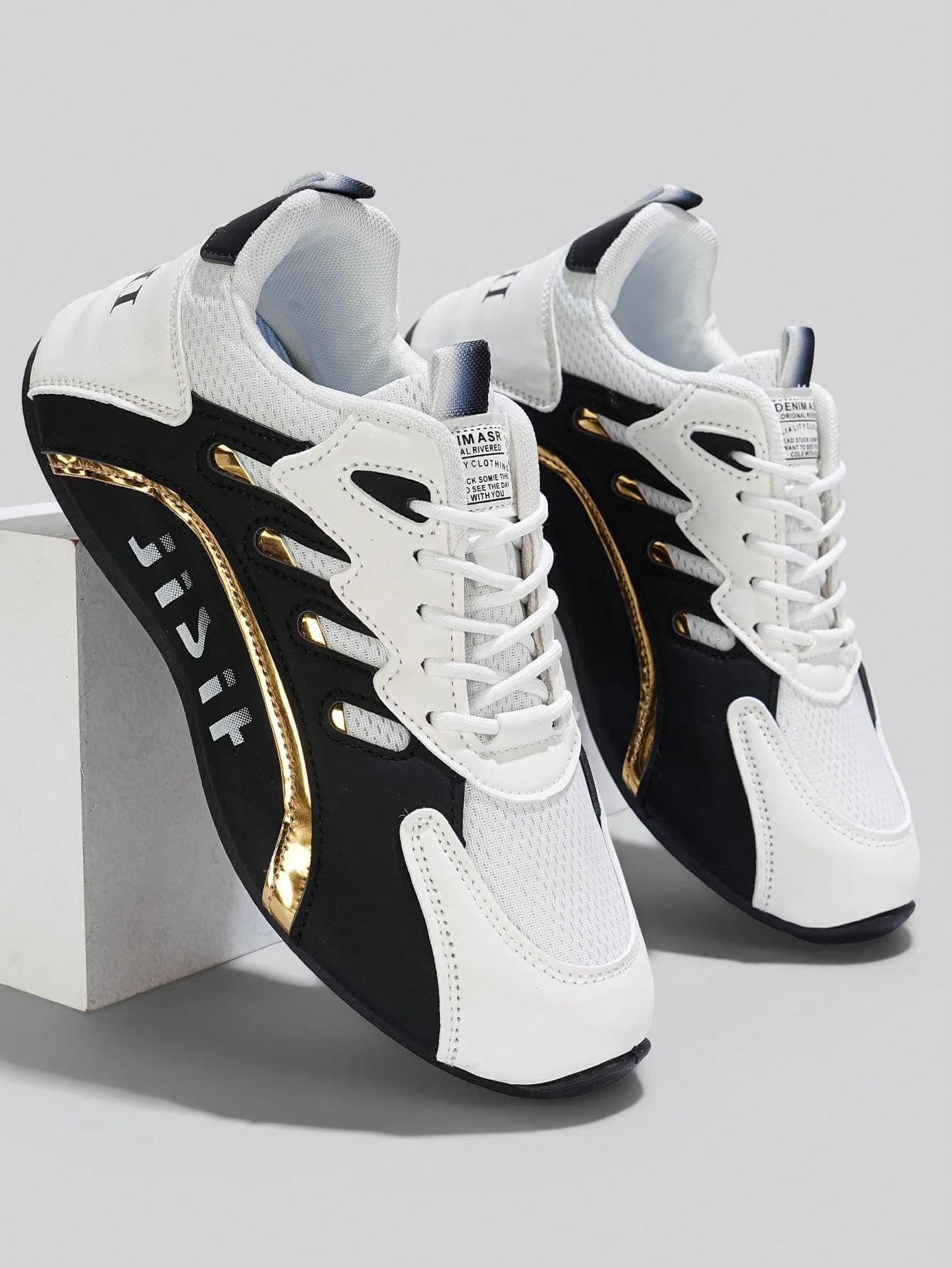 Flipark Men's Breathable Mesh Casual Sports Shoes, Soft Sole, Wear-Resistant Running Sneakers