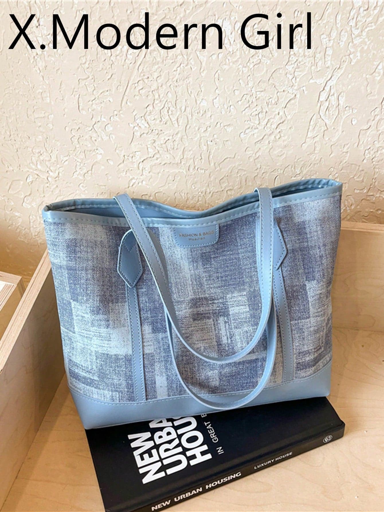 2026 New Fashionable Large Capacity Casual Daily Minimalist Korean Style Shoulder Tote Bag