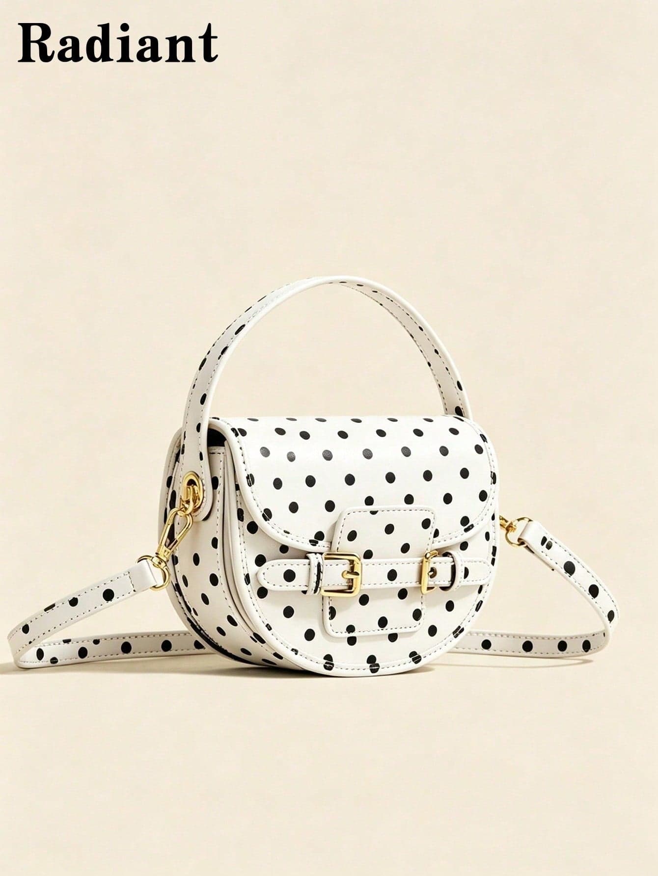 Premium Textured Saddle Bag, Vintage Patchwork Handbag, 2025 New Casual Versatile Crossbody Bag