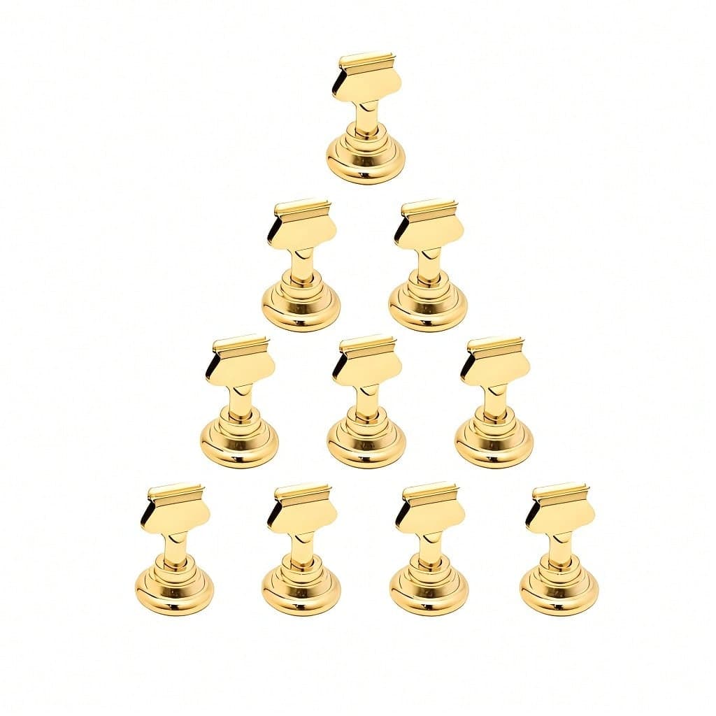 1/3/6 Pcs Table Number Holders, Premium Gold Metal Place Card Holders, Wedding Party Tabletop Decoration Card Holders