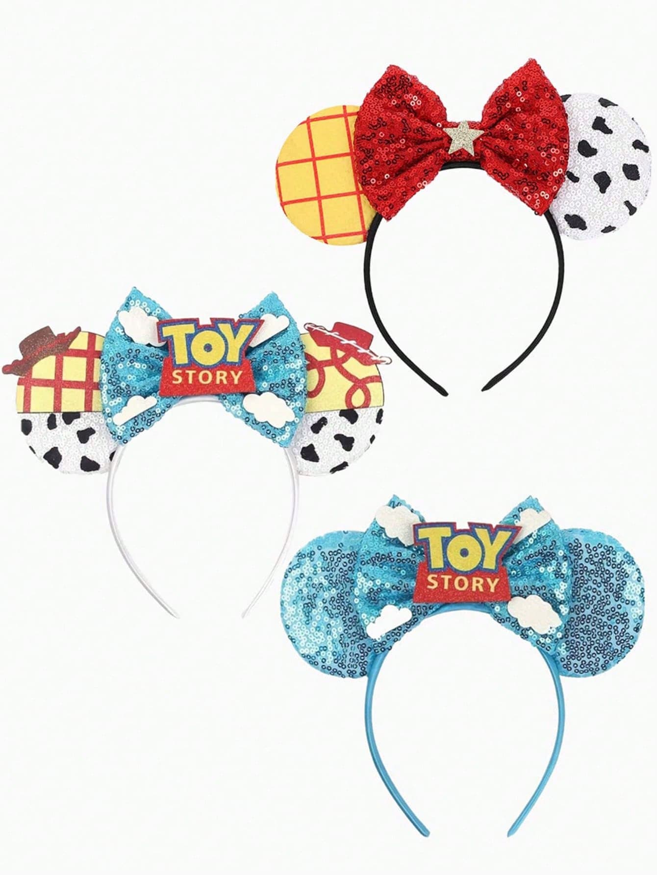 Disney, 1pc Cartoon Cute Shiny Ear Headband, Bowknot Decor Princess Costume Accessory, Shiny Party Essential, Theme Park Travel Hair Accessory, Suitable For Student Party, Costume Party, Role Play, Theme Park Travel, Ideal Gift For Couples, Princess Role Play, Birthday Celebration, Christmas Party (Role Play, Headband, Hair Accessory, Summer, Hair Clip)
