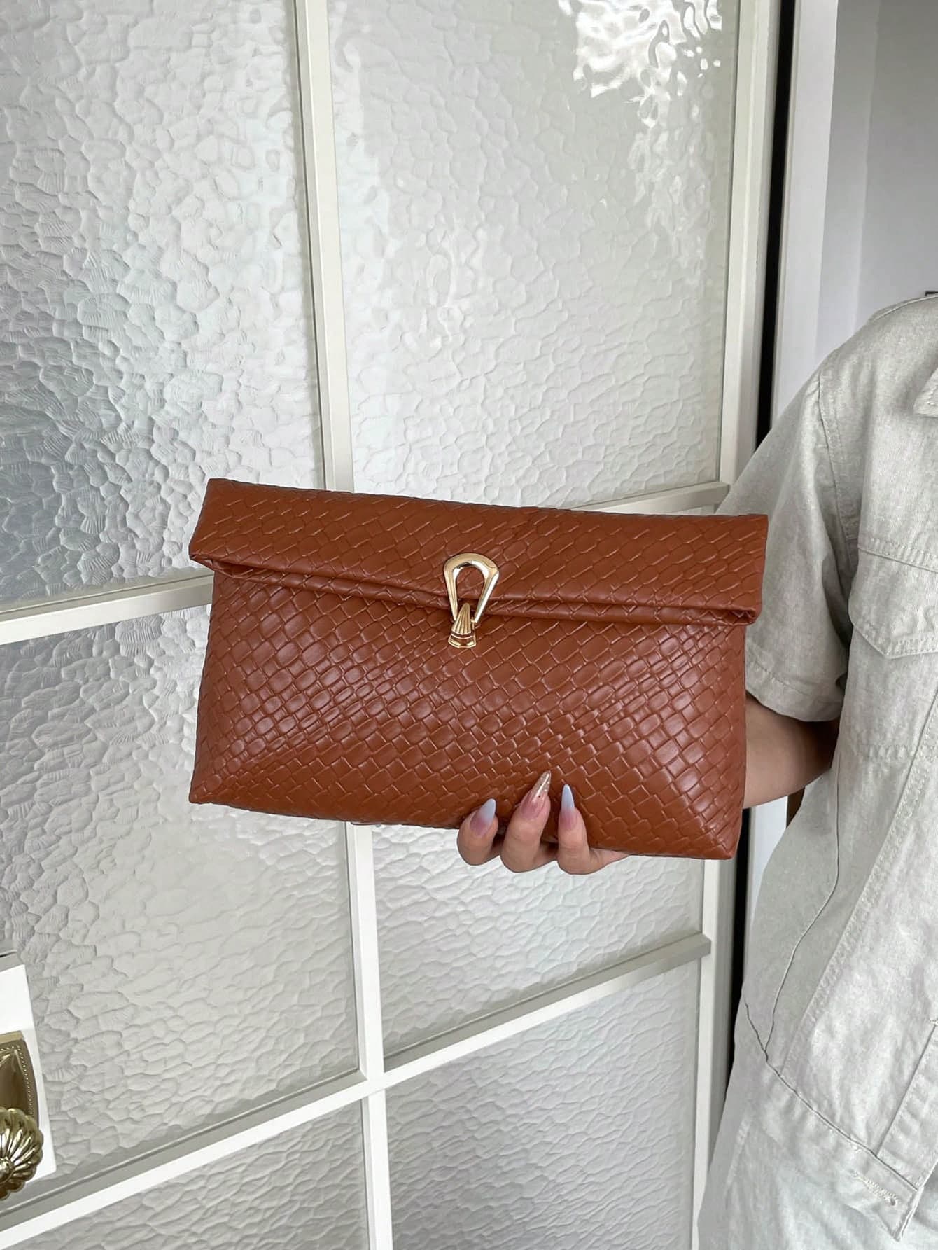 Solid Color PU Leather, Lightweight Large Capacity Flip Magnetic Buckle Small Square Bag, Multifunctional Party And Dinner Bag, Suitable For Women