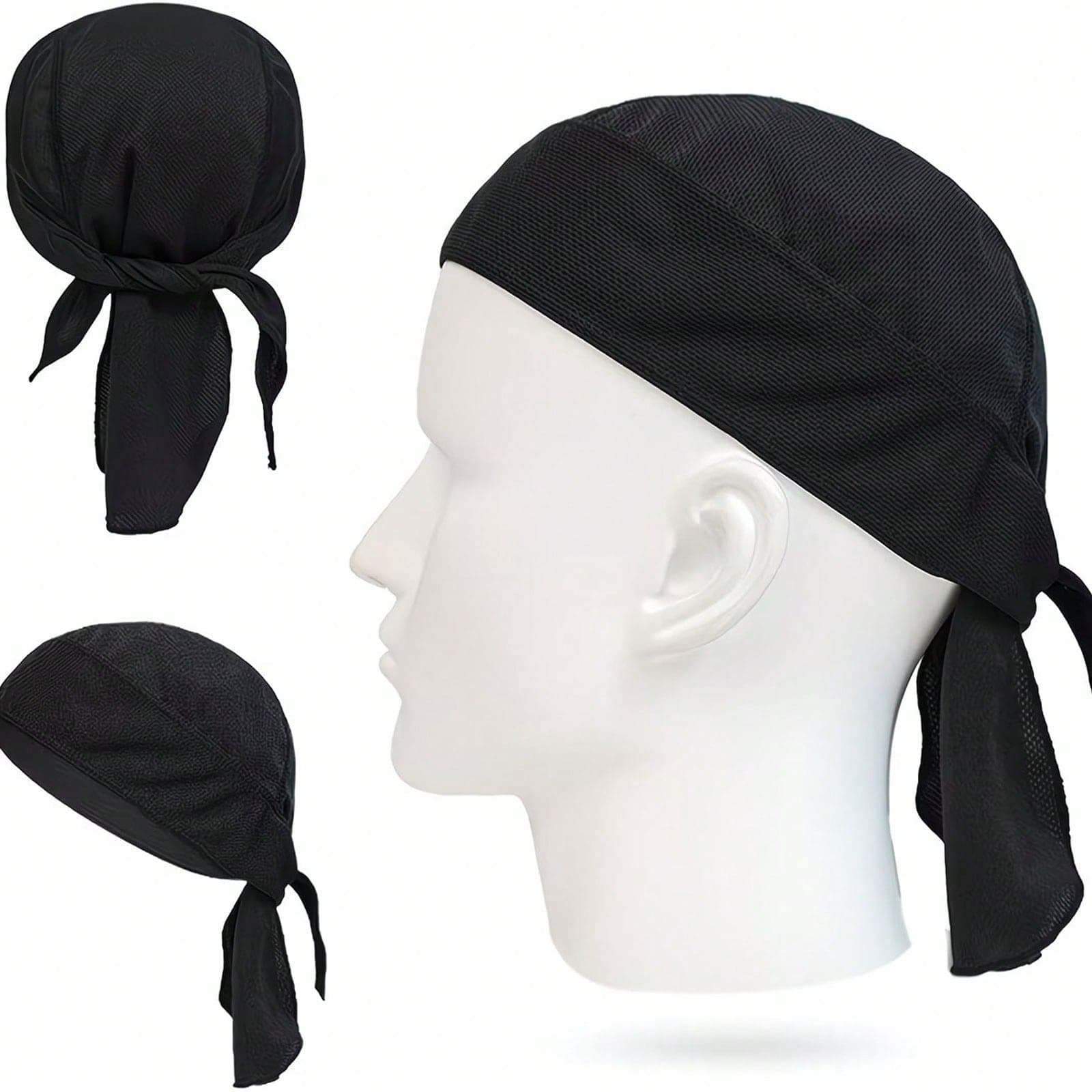 XAXRE 1/3/6pcs Unisex Quick-Dry Sports Headband - Outdoor UV Protection, Moisture-Wicking, Breathable Pirate Headscarf (Suitable For Cycling, Running, Camping, Travel)