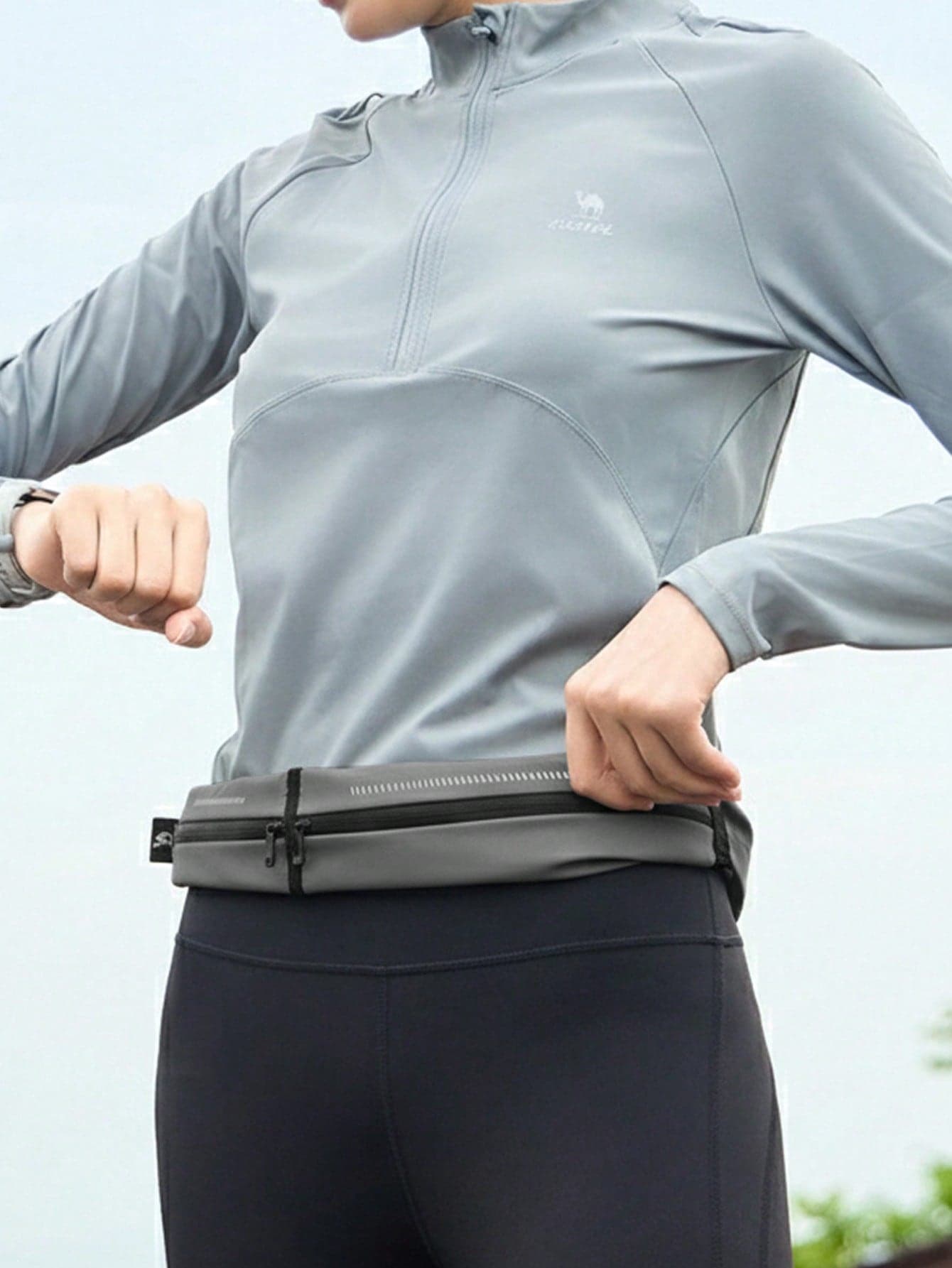 CAMEL CROWN Unisex Sports Waist Pack, Slim Invisible Belt Phone Pouch, Multifunctional Gear For Running, Morning Jogging & Fitness Workouts