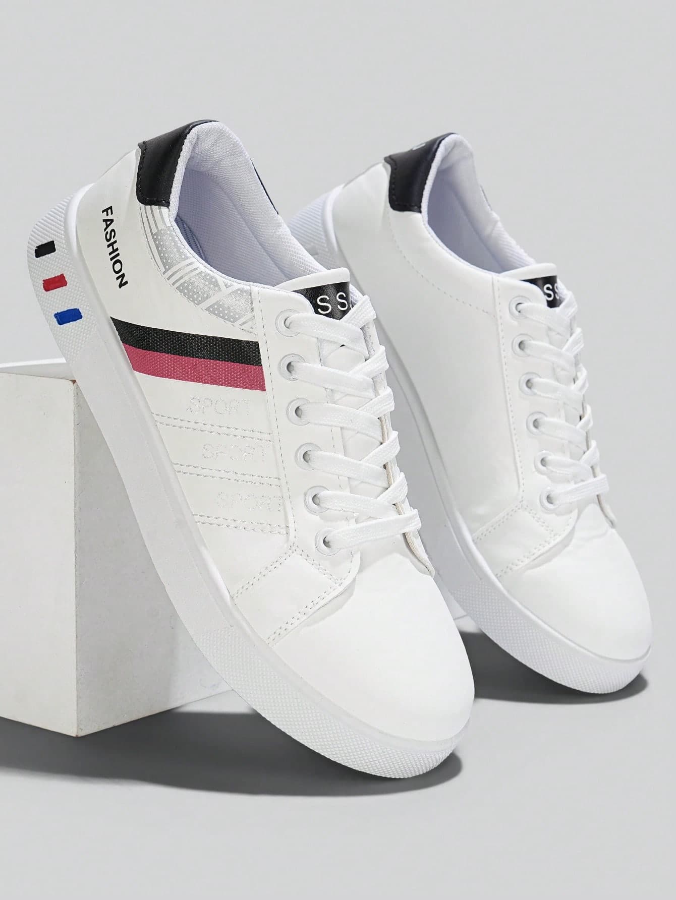 Flipark Men's Low-Top Casual Sports Shoes, Breathable Flat Thick Sole Shoes, Versatile Non-Slip Shoes For Teenagers, Suitable For Summer Casual, Outdoor Sports, Vacation Travel, Graduation Gift Or Birthday Outfit Accessory