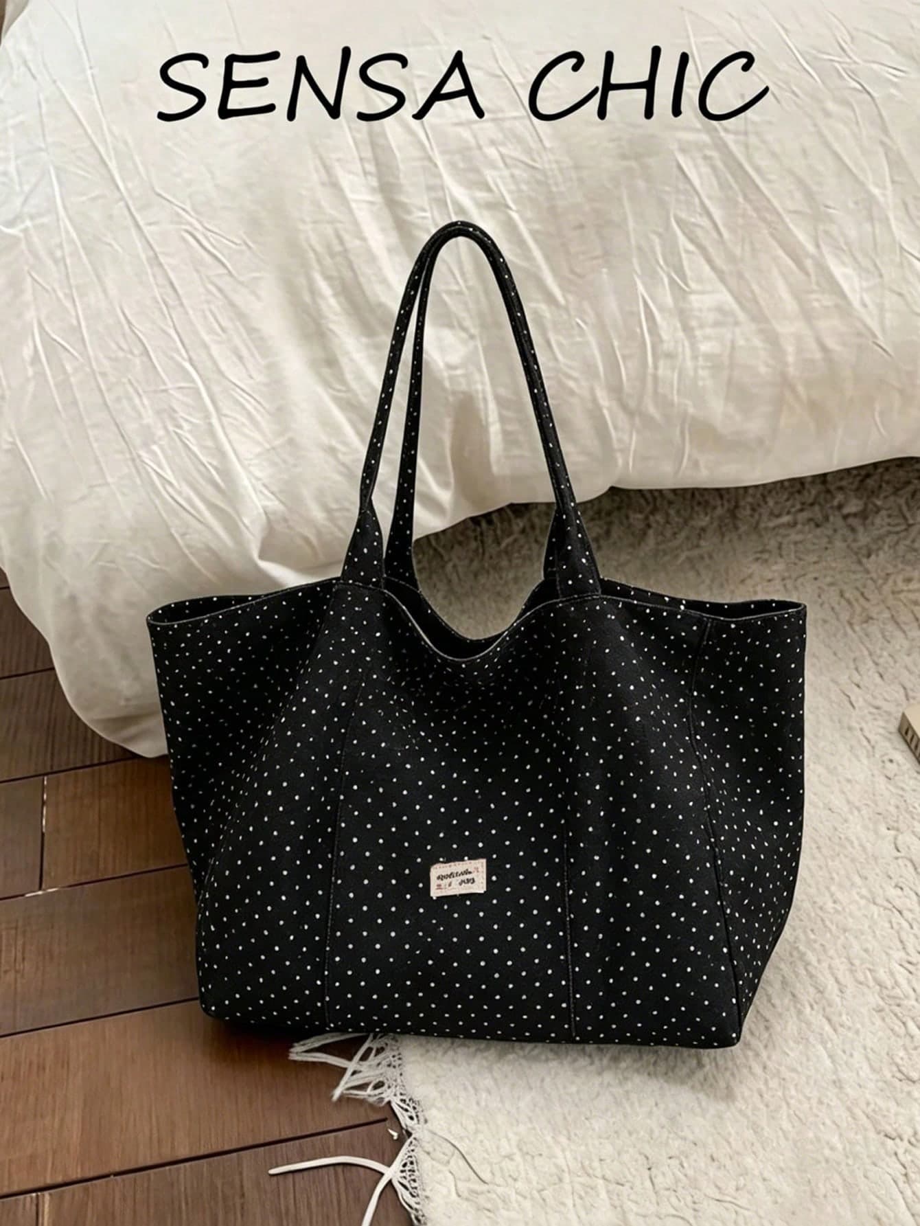 Fashion Leopard Print Tote Bag, Large Capacity Shoulder Bag, Perfect Commuter Underarm Bag