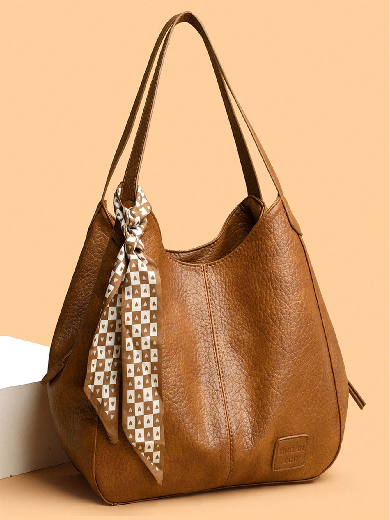 2026 Vintage Large Capacity Tote Bag Women's Handbag Commuter Shoulder Crossbody Bag Fashion PU Leather Large Capacity Messenger Crossbody Bag