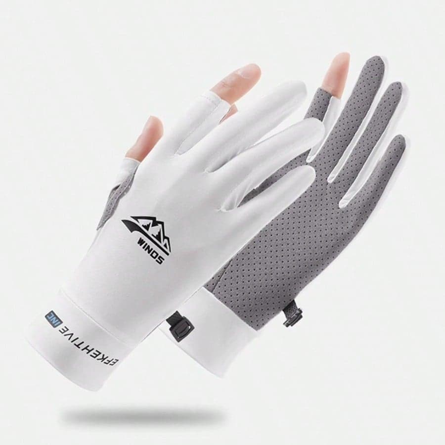 1pc New Lightweight Breathable Outdoor Cycling Fishing Anti-Slip Sunscreen Full Finger Gloves, Suitable For Men And Women, Suitable For Outdoor Sports, Driving, Riding, Golf, Football, Motorcycle, Baseball, Gardening, MMA Fitness, Gym, Pink Tactical Mechanix Driving Gloves