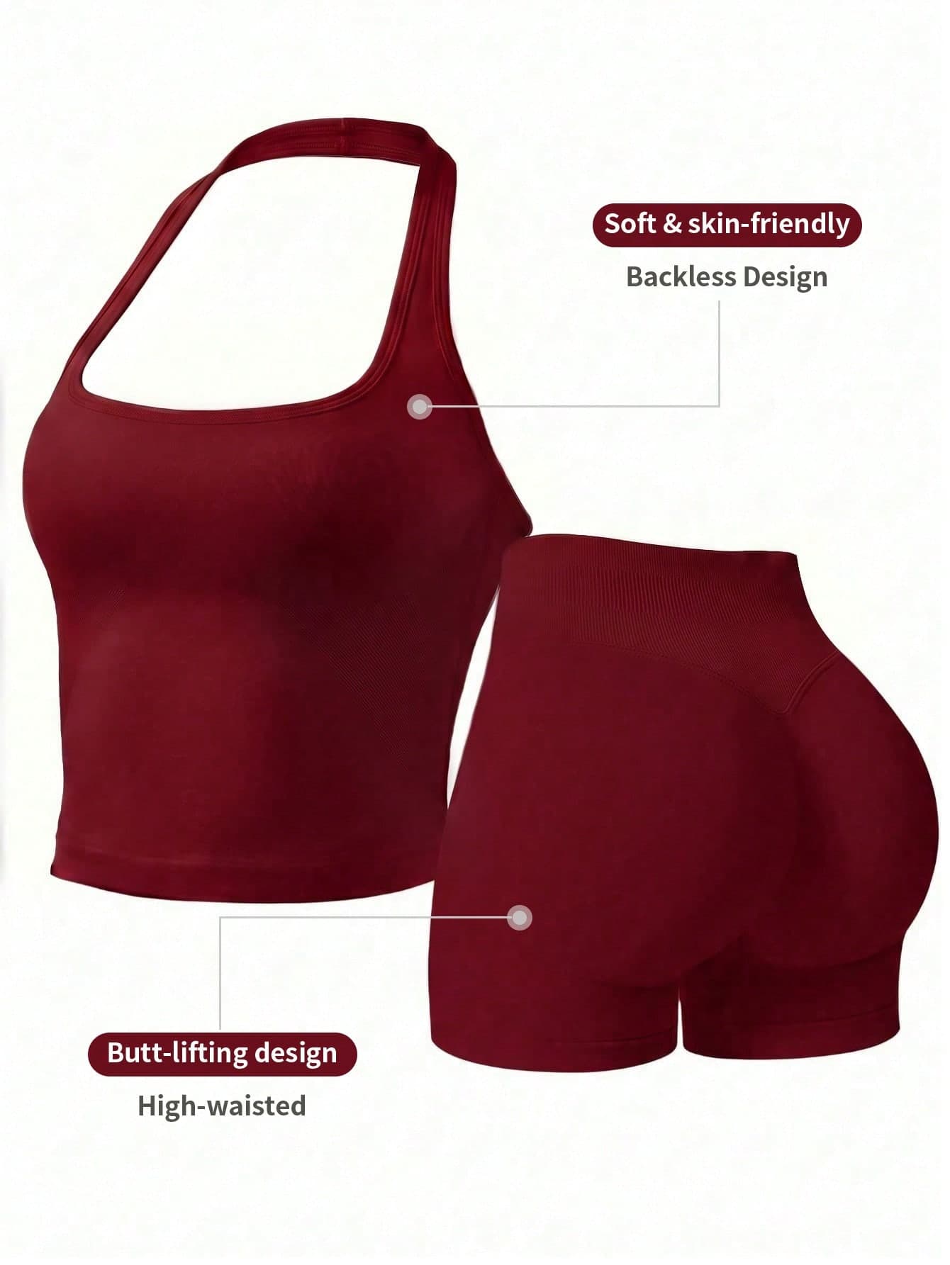 Women's Outdoor Sports Set: Tank Top + Shorts, Versatile For Daily Wear, Slim Fit, Lifting Design, Lightweight & Breathable, Athleisure