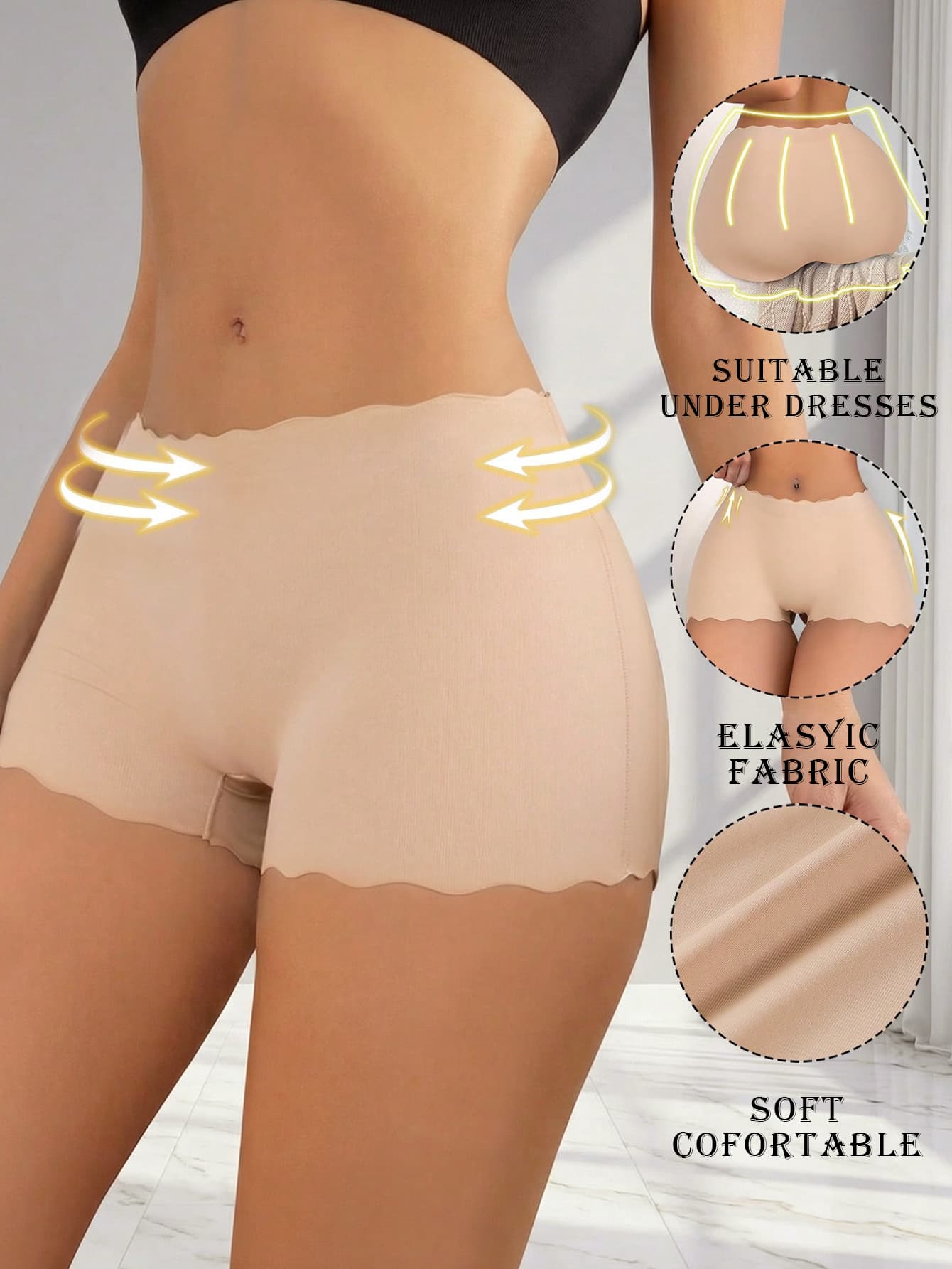 Women's Seamless Briefs, Soft & Breathable Icy Silk Shorts, Comfortable Underwear
