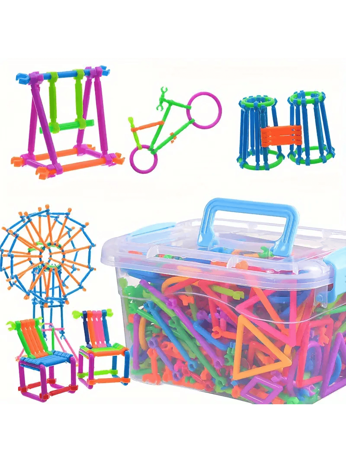 100/200/300/400pcs STEM Magic Wand Building Blocks Set - Teens Constructive Toy, Inspiring Imagination, Engineering Kit, Multicolor Shapes, Perfect Gift For Birthday, Holiday, Back To School