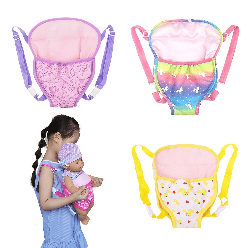 1 Pc Finely Crafted Baby Doll Backpack Strap, Doll Accessories, Suitable For 30–45 Cm/12–18 Inch Baby Dolls, Reincarnation Dolls, Newborn Dolls, And Children's Party Games (Excluding Dolls)