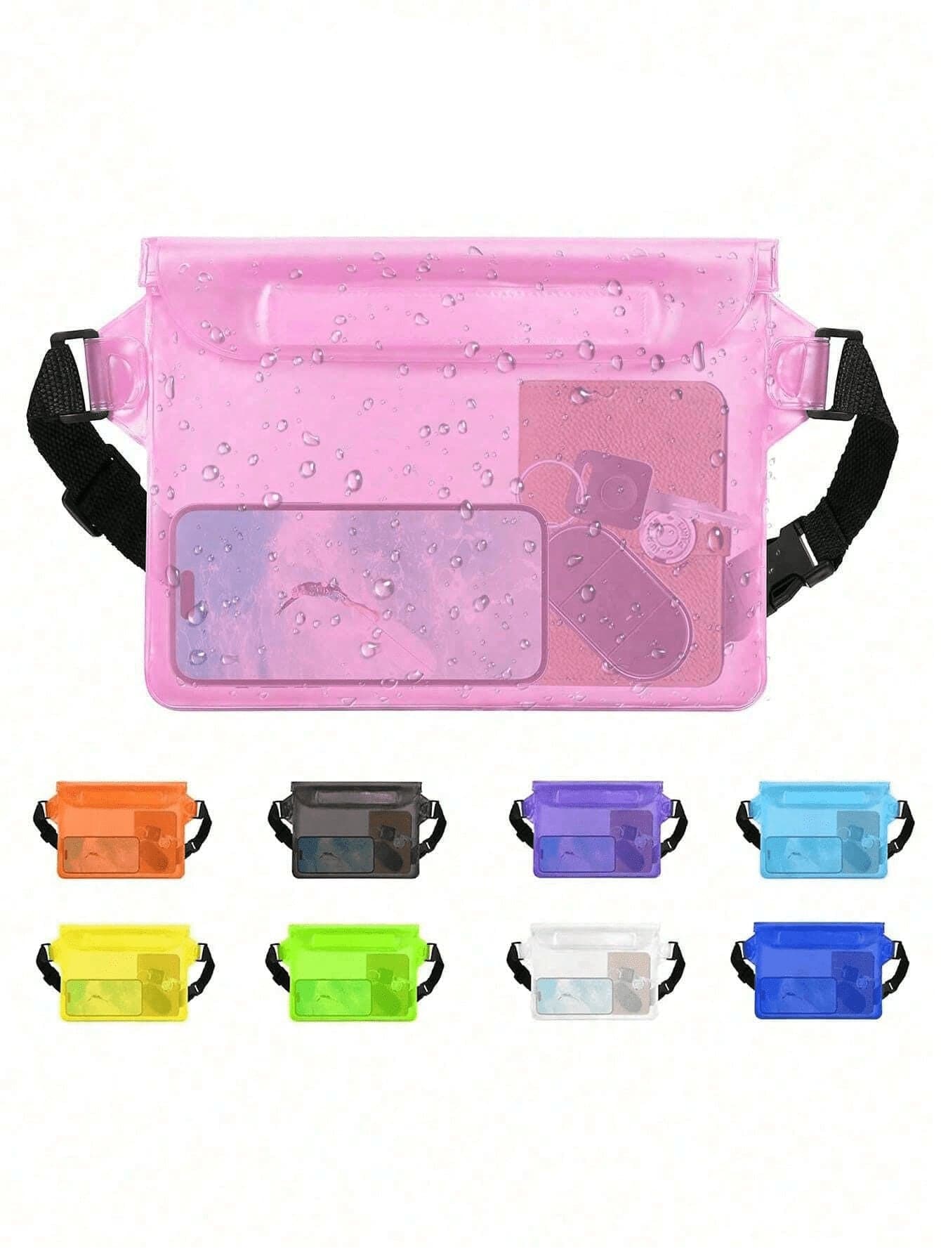 PVC Waterproof Waist Bag Beach Bag, Large Capacity Waterproof Phone Bag, Summer Outdoor Sports Waterproof Bag, Triple Seal Waterproof Waist Bag Crossbody Bag Waterproof Pouch, Outdoor Sports Beach Phone Protective Bag, Universal Touch Screen Swimming Diving Protective Case, Back To School Season, Waterproof Bag, Sports Bag Sport Bag For Sports For Fitness For Exercise Travel Bag For Vacation For Women For Men Travel Essential Swimming Bag For Swimming For Beach