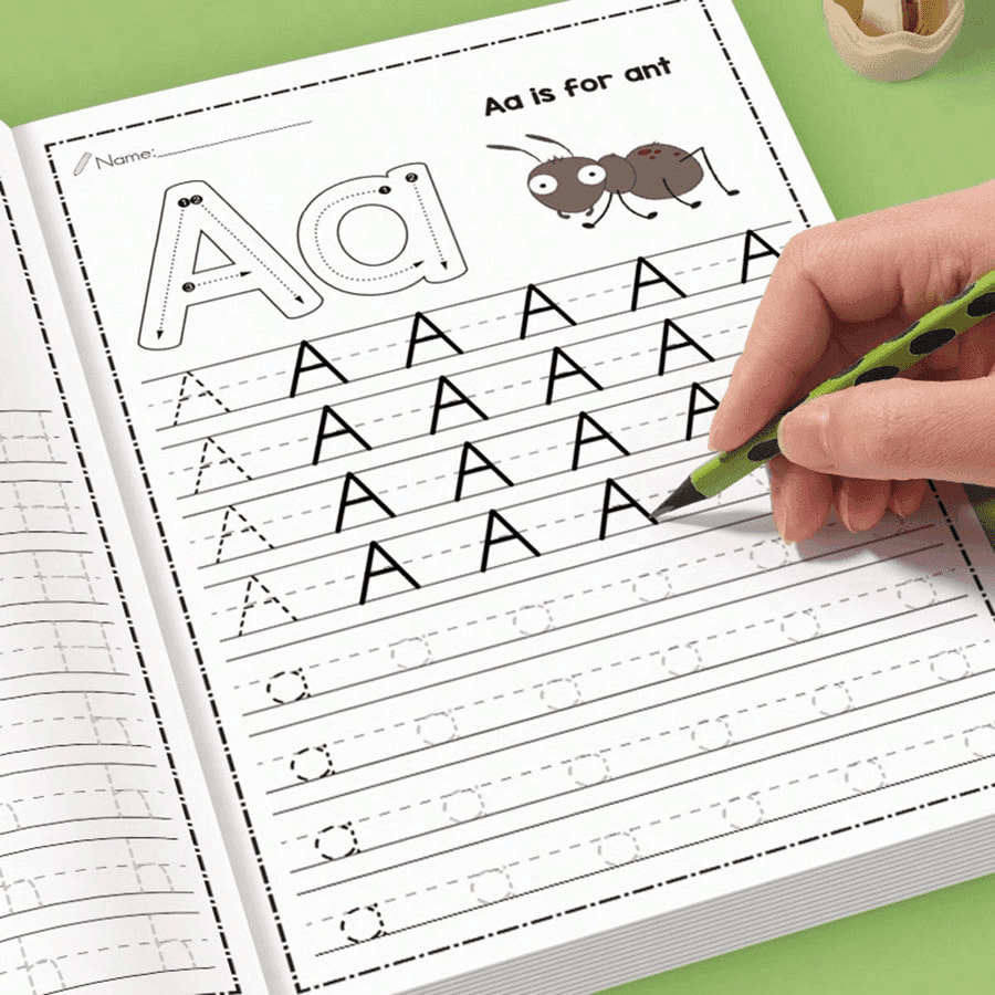 32-Page ABC Letter Tracing Workbook For Kids | A-Z Alphabet Practice For Preschool & Kindergarten | Fun Early Writing Book With Drawing Pages, Copybook, Magic Word, Great Gift, Practice Book, Playful, Durable English Writing Book, Beneficial Back To School