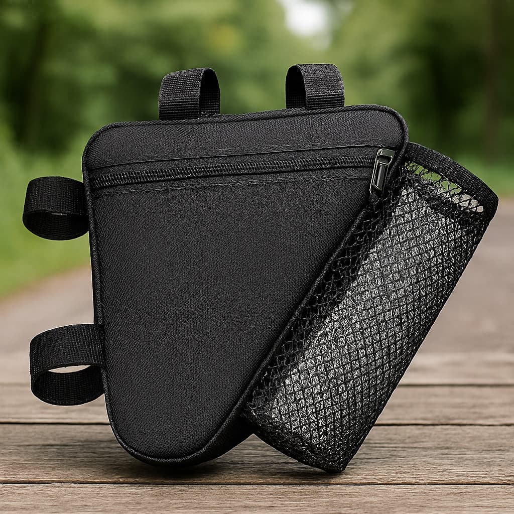 Bicycle Triangle Bag, Cycling Accessories Bike Bag, Mountain Bike Front Tube Bag, Top Tube Bag, Handlebar Water Bottle Holder Gym Bag Running Accessories Sports Bag For Women Bike Accessories Sport Bag For Sports For Fitness For Exercise Large Capacity Travel Bag For Vacation For Men Travel Essential Bicycle Accessories Bike Frame Riding Bag For Cycling