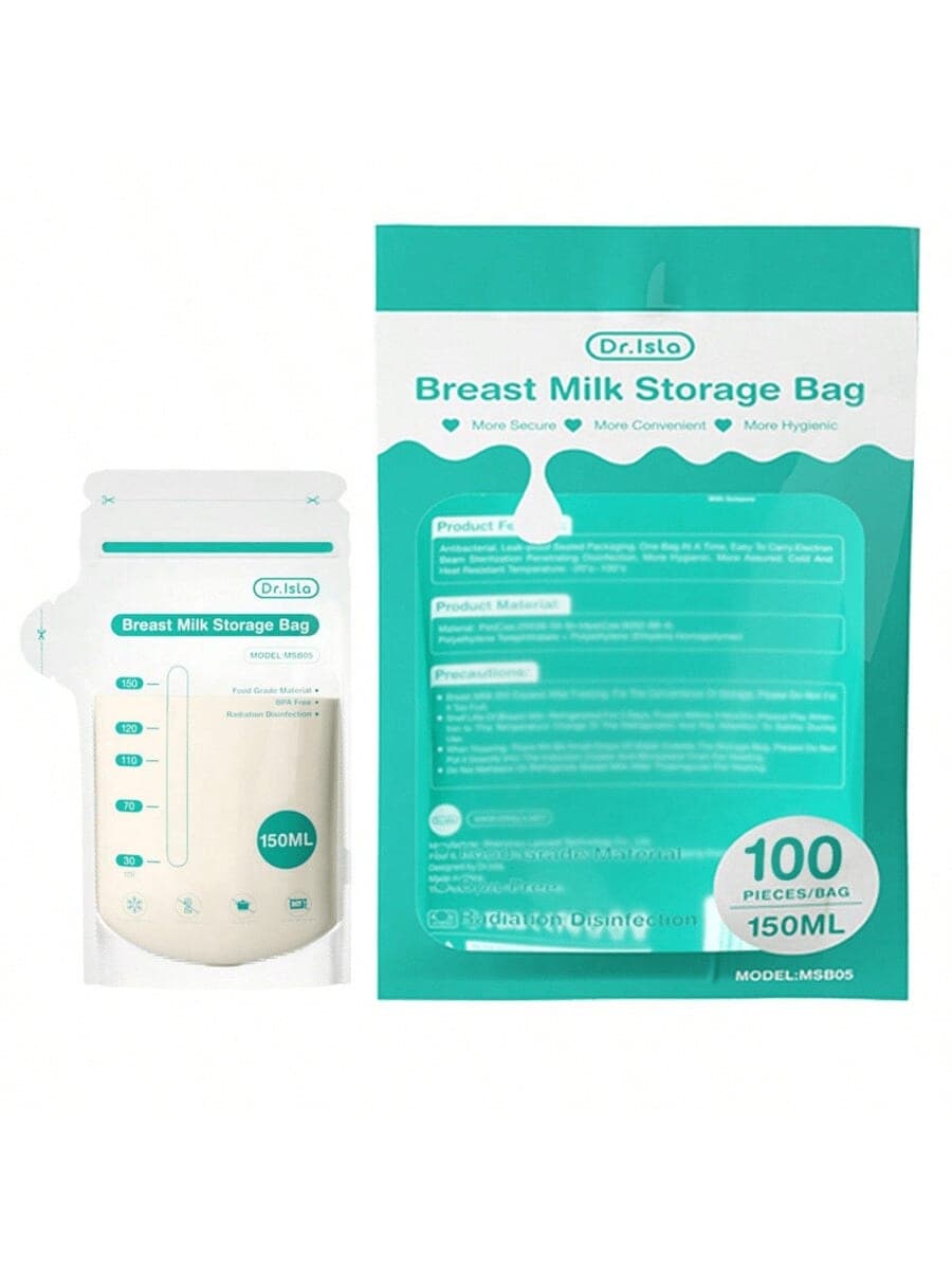 MAMIJOY 10pcs/30pcs/100pcs Breast Milk Storage Bags, 150ml Breastmilk Storage Bags With Spout, Self-Standing Bags, Space-Saving, Portable