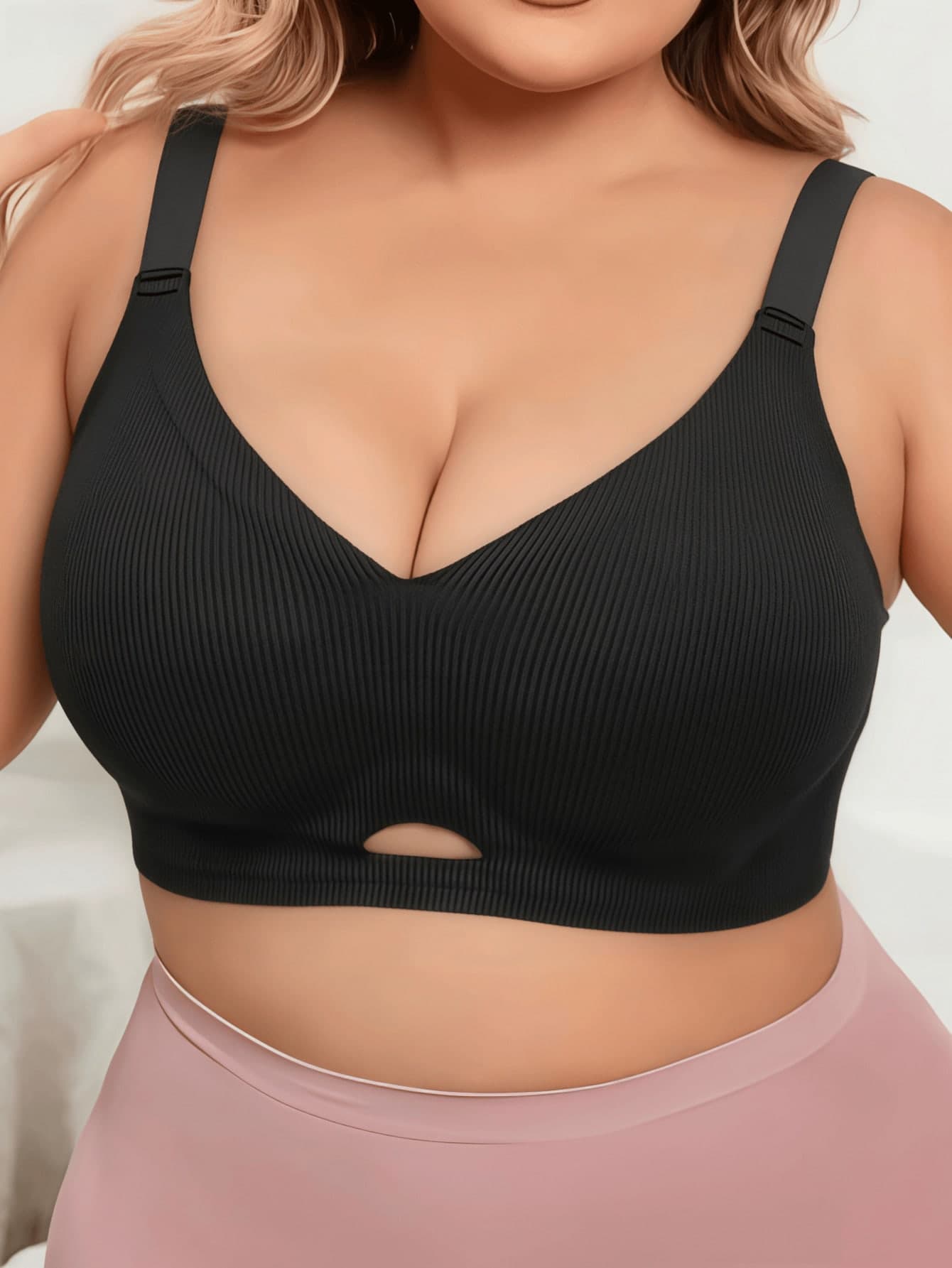 Thin Lift Wireless Seamless Bra For Large Bust, Minimizes Underboob, Prevents Sagging, Enhances Cleavage, Plus Size