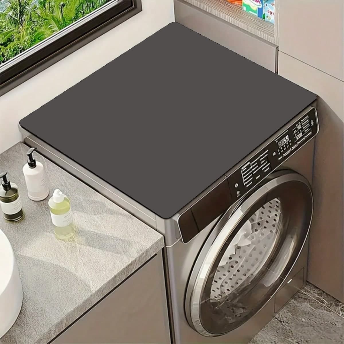 This Washing Machine Pad, Dust Pad, And Coffee Machine Pad Are Made Of High-Density Diatomite Material, Which Is Wear-Resistant, Non-Fading, Waterproof, And Easy To Clean. The Bottom Has Been Upgraded To Rubber Material, Which Enhances The Friction.