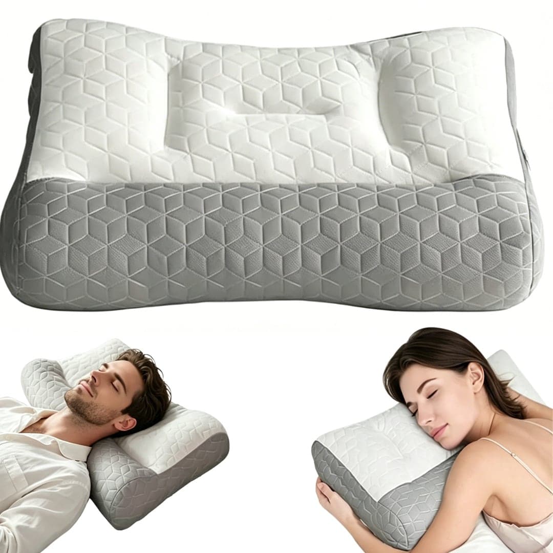 Cervical Pillow, Ergonomic Neck Relief Pillow With Breathable Pillowcase, Adjustable Contour Neck Support Pillow, Suitable For Side, Back, And Stomach Sleepers, Bed Pillow, Cervical Protection, Soft Pillow To Relieve Neck Discomfort