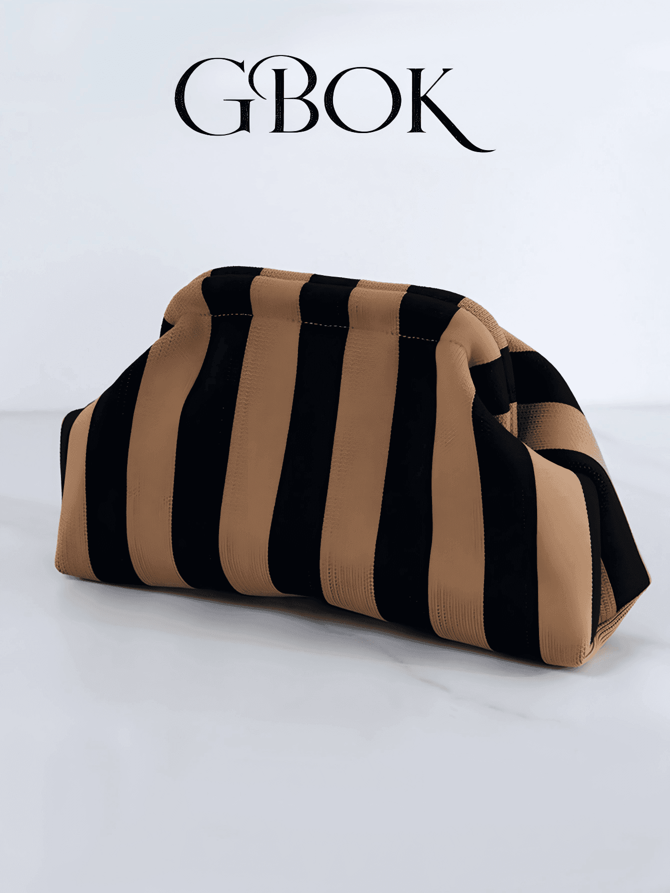 Retro Vintage Color Blocking Striped Clutch Bag, Classic Vacation Style, Fashionable Clutch Bags For Woman