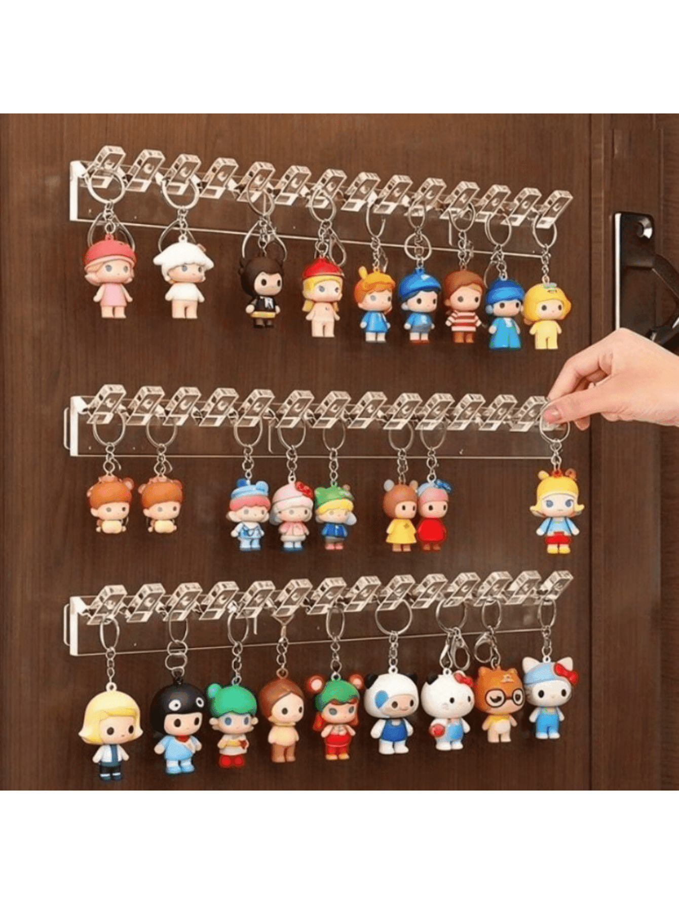 3/6/9 Wall Mounted Transparent Acrylic Jewelry Storage Hooks - Hanging Jewelry Storage Device, Minimalist Decoration, Essential For Small Space Living